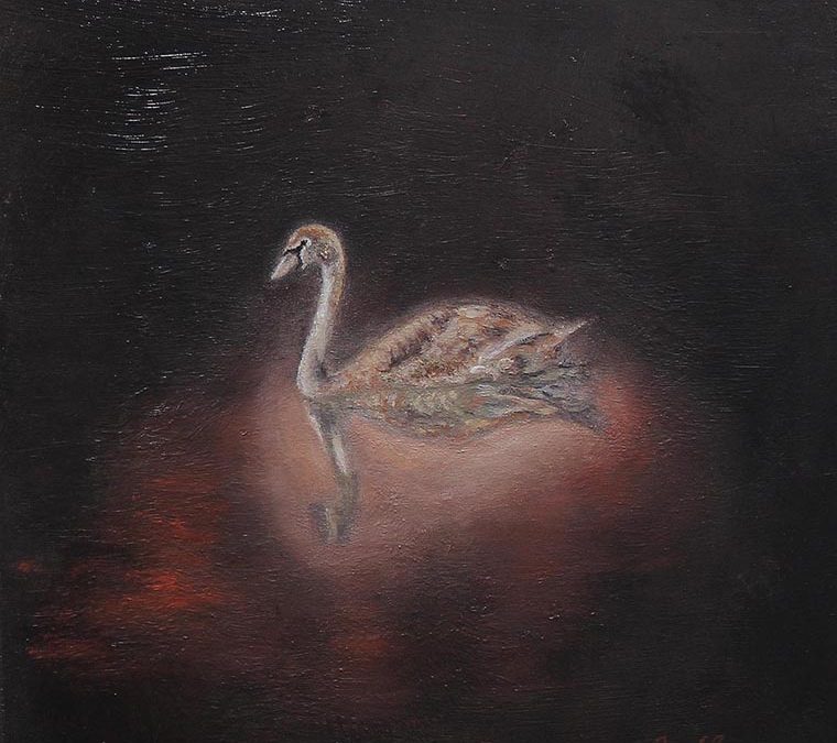 Proti obali jesenskega cvetja / Towards the coast of autumn flowers (skica/sketch)